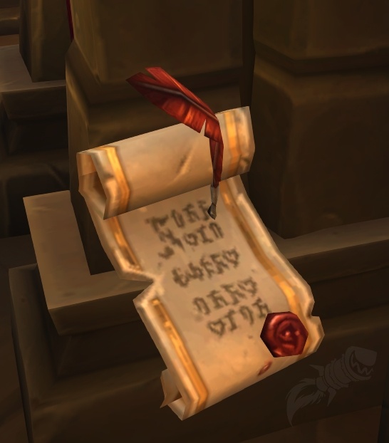 Enchanted Quill NPC World of Warcraft