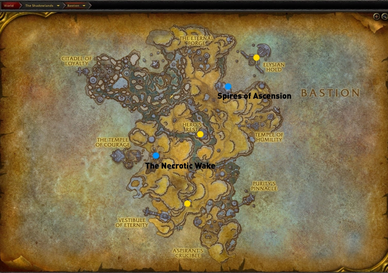 Бастион - Карта, Задания и NPC