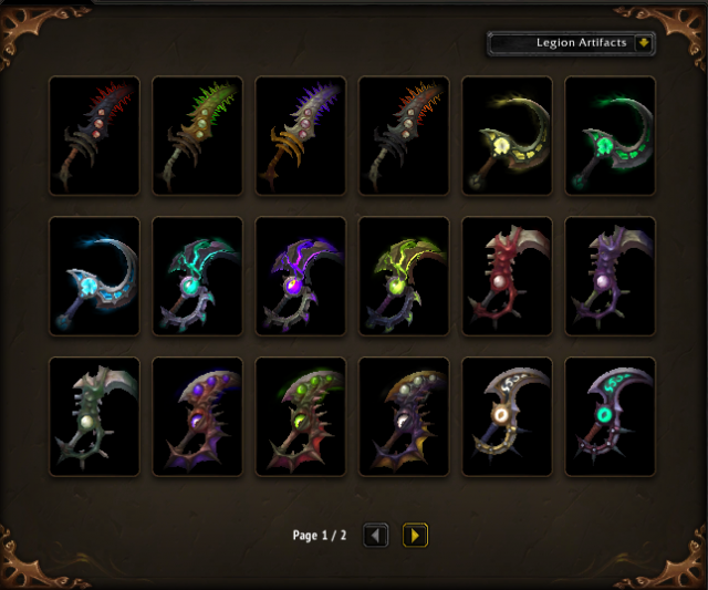 Artifact Transmog in Shadowlands New Creative Weapon Combinations