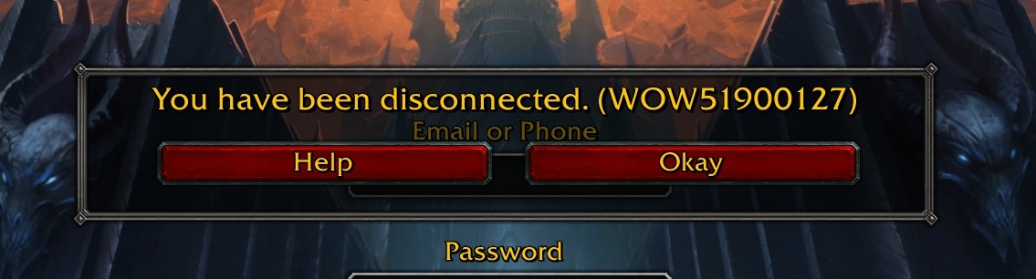Have been disconnected wow you 