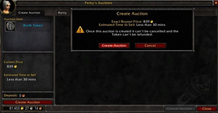 Гайд по получению и продаже жетона WoW