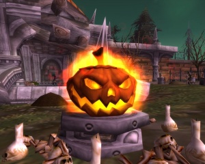 Halloween Pumpkin Fire Headless Horseman