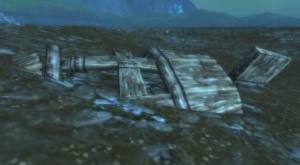 Wrecked Row Boat Object World of Warcraft