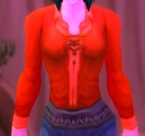 Red Linen Shirt - Item - World Warcraft