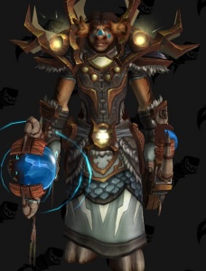 Highmountain Tauren Restoration Shaman Outfit World Of Warcraft
